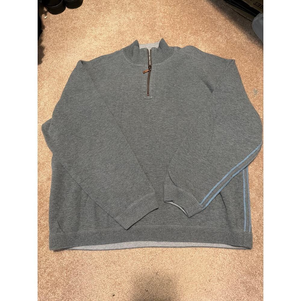 Tommy Bahama qtr zip sweater size L - Picture 1 of 4